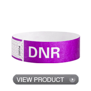 Narrow Tyvek® DNR Wristbands